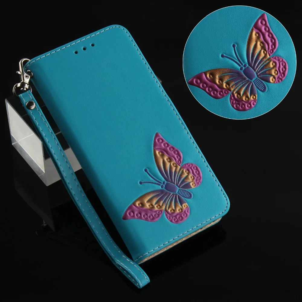 

1pcs/lot Free Shipping Butterfly Leather Phone Case Wallet back Cover For Motorola Moto G6/G6PLUS/E5/E5PLUS