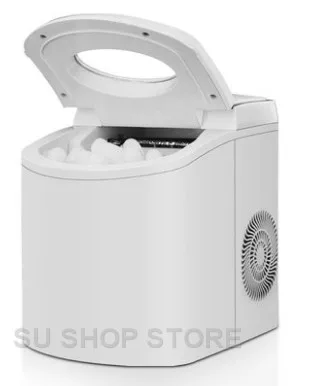 Commercial Automatic Ice Maker Electric Bullet Round Block Ice Cube Making Machine 15kg/24H Small Bar Coffee Teamilk Shop