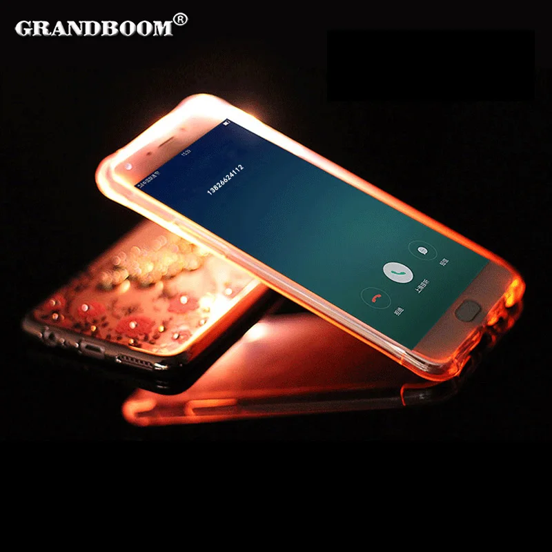 

10pcs Call Light Up LED Flash Soft TPU Cover Case For Samsung Galaxy S9 Plus S8 Note 9 Remind Incoming Call Fashion Cover