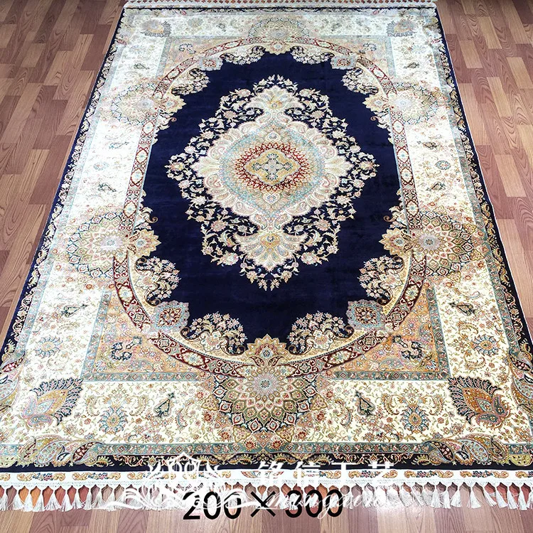 

7'x10' Handmade Persian Rugs Oriental Silk Rug For Living Room Carpets