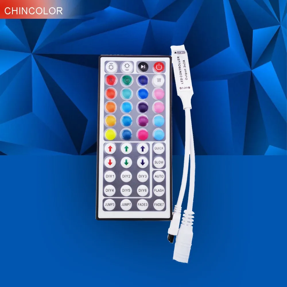 RGB led controller 44 Keys Mini DC12V 6A with IR Remote Control Dimmer wireless for LED Strip 5050 3528 3014 modes quality L RGB led controller 44 Keys Mini DC12V 6A with IR Remote Control Dimmer wireless for LED Strip 5050 3528 3014 modes quality L