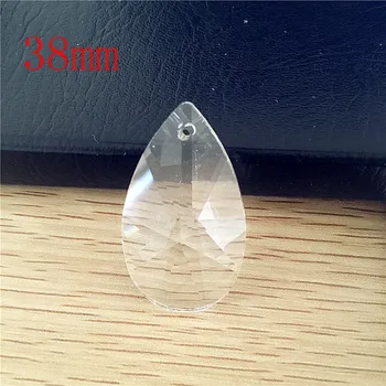 

38mm Clear 30pcs Glass Crystal Chandelier Parts,Window Suncatcher Prism Pendants Wedding/Chirstmas Gifts Parts Home Decoration