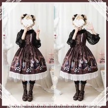 Новинка, по расписанию, леопардовый кот в оригинальной Лолиты~ странная Магия JSK номер сообщения для заказа 】