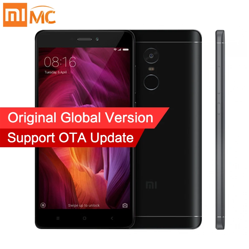 Глобальный версия xiaomi redmi note 4 qualcomm ГБ 64 мобильный телефон snapdragon 625 octa ядро 5.5 &quotFHD