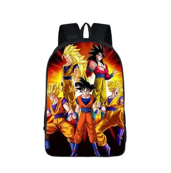 

Anime Dragon Ball Schoolbag for Teenage Boys Cool Saiyan Sun Goku Vegeta Printing Children School Bags Book Rucksack