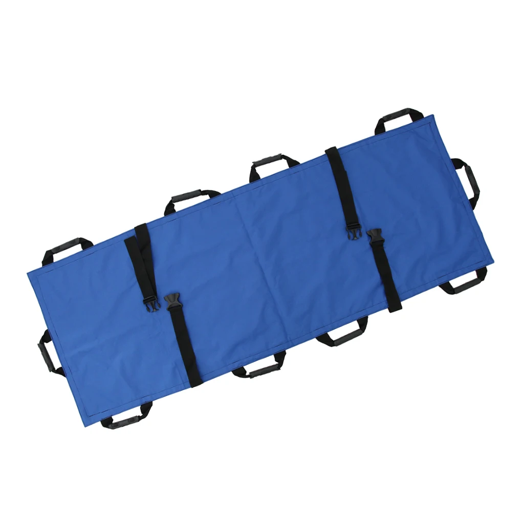 Foldable Canvas Stretcher Emergency Rescue Litter + Bag Kit for Patient Transferring