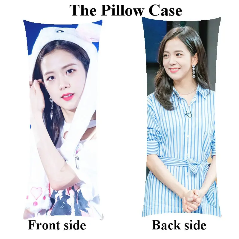 Pillowcover Черный розовый Дженни Спящая только наволочка девушка Jisoo наволочка - Цвет: Pillowcover