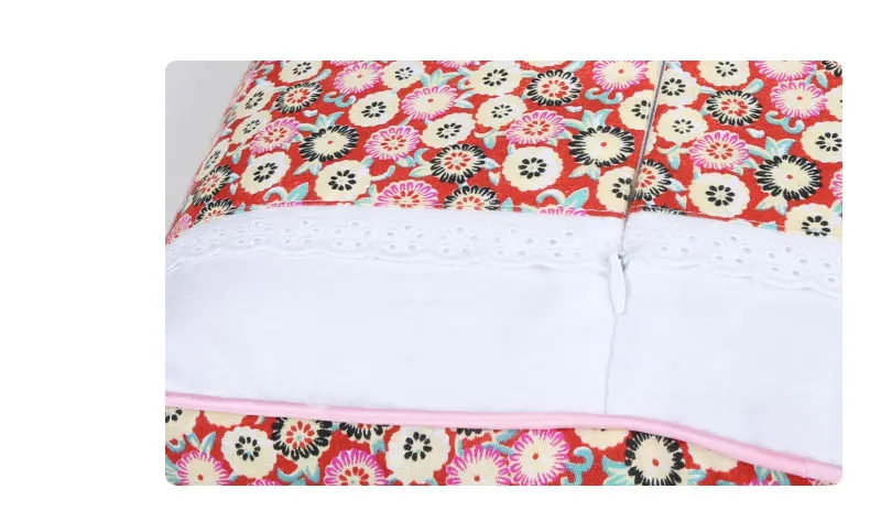 Хлопковая гречишная лузга подушка для ухода за шеей Корейская пасторальная маленькая Цветочная подушка для взрослых