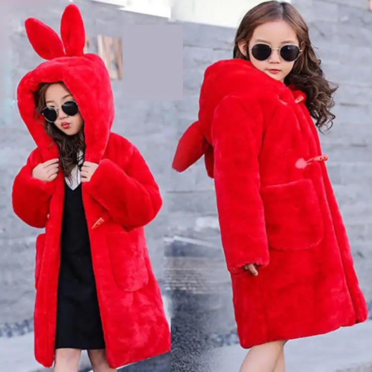 

Children's Winter Jackets Fur Children Clothing 2018 Girls Warm Winter Down Coat Thickening Outerwear Winterjas Meisjes 10 12 14