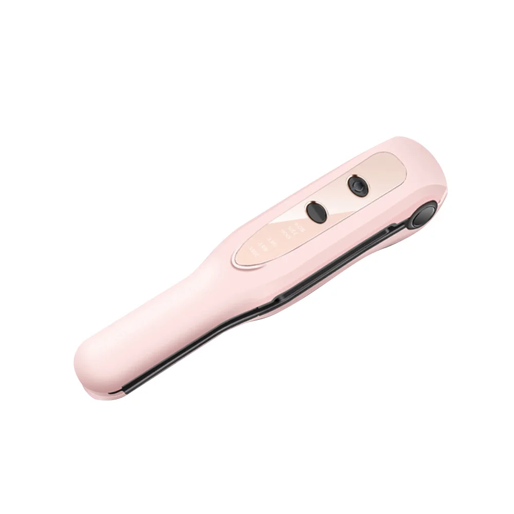 

Small Adjustable Temperature Tools Women Girls Hair Curler Fashion Wireless Straightener DIY Dormitory USB Charging Dual Use