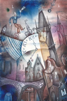 

scientific fiction poster canvas painting picture scenery prints cartoon poster children room deco astronaut dream paradise