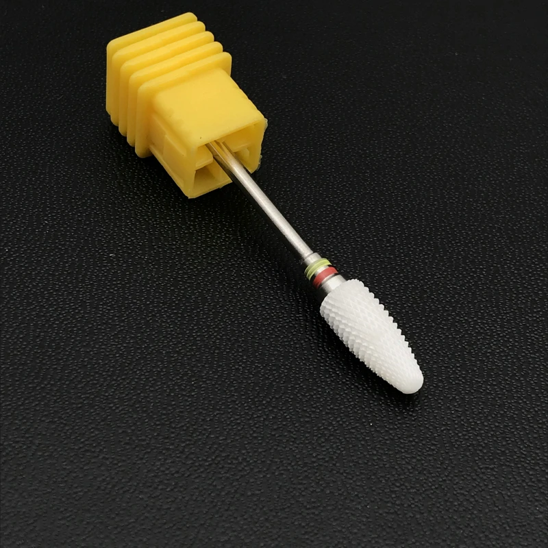 5 шт керамический сверло для ногтей и циркония керамическая форма пули-двойной тонкой стоматологической керамической дрели для микро полировщик с мотором