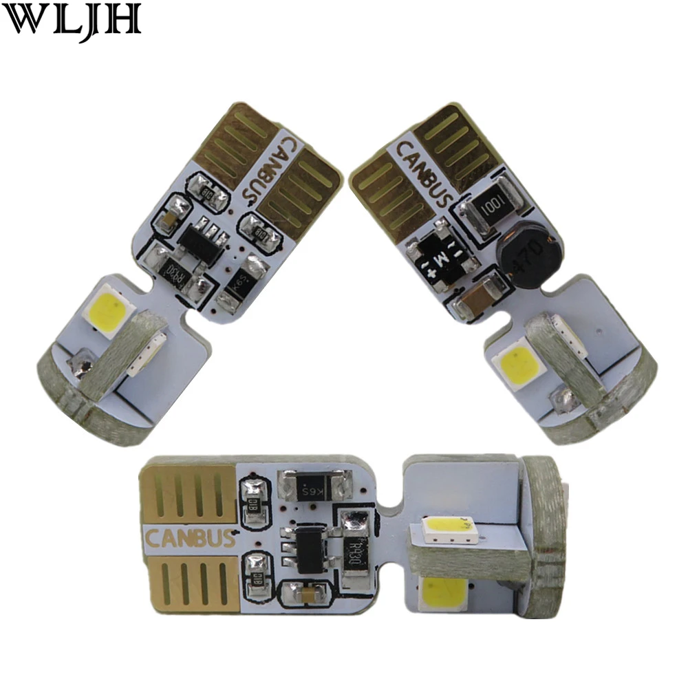 

4x Upgraded Canbus Car T10 Led Light 921 6 SMD 3030 Chip W5W Auto Motorcycles Lighting External Lamp Bulb 12v 24v Universal