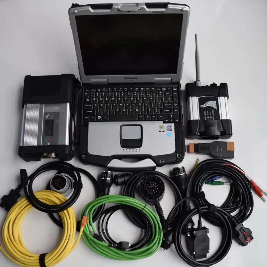 Wi-Fi Mb Star c5 Sd Подключение компактная Диагностика также для Bmw Icom следующий ноутбук