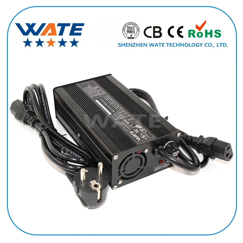 

WATE 79.8V 2.5A Charger 19S 70.3V E-Bike Li-ion Battery Smart Charger Li-ion battery Charger aluminum case 90VAC-265VAC