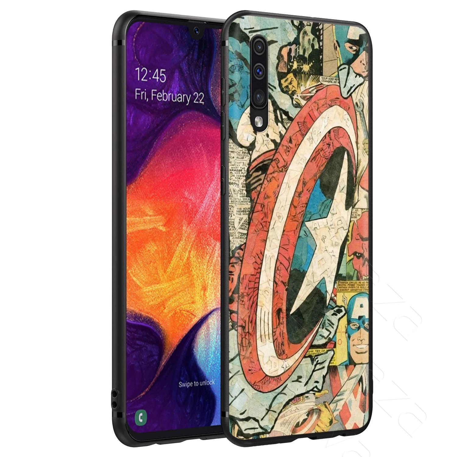 Lavaza Marvel Человек-паук Капитан Америка чехол для samsung Galaxy S6 S7 край J6 S8 S9 S10 плюс A3 A5 A6 A7 A8 A9 Note 8, 9