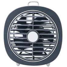 Personal Desk Fan Degree Rotation 3 Speeds Mini Size Desktop Table Protable Fan With Usb Rechargeable Powerful Wind Quiet Oper