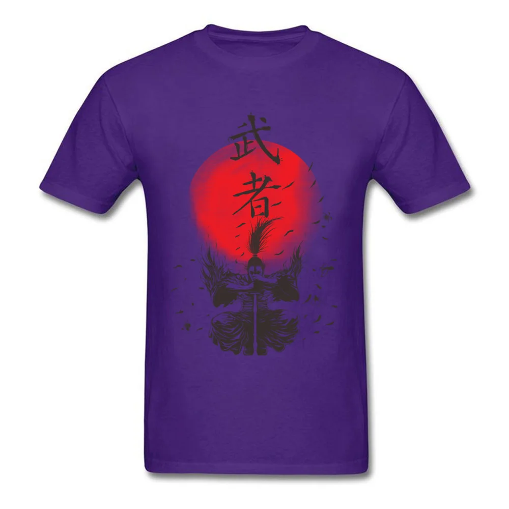 The Warrior Special Design Tops Shirt O-Neck Summer Fall Pure Cotton Short Sleeve T-shirts for Men Casual Tops Tees The Warrior purple