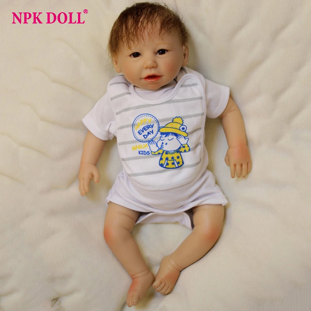 

50cm Realistic Boneca Reborn Baby Dolls Newborn Boy Bebe Doll With Magnetic Pacifier Toys for Children Juguetes