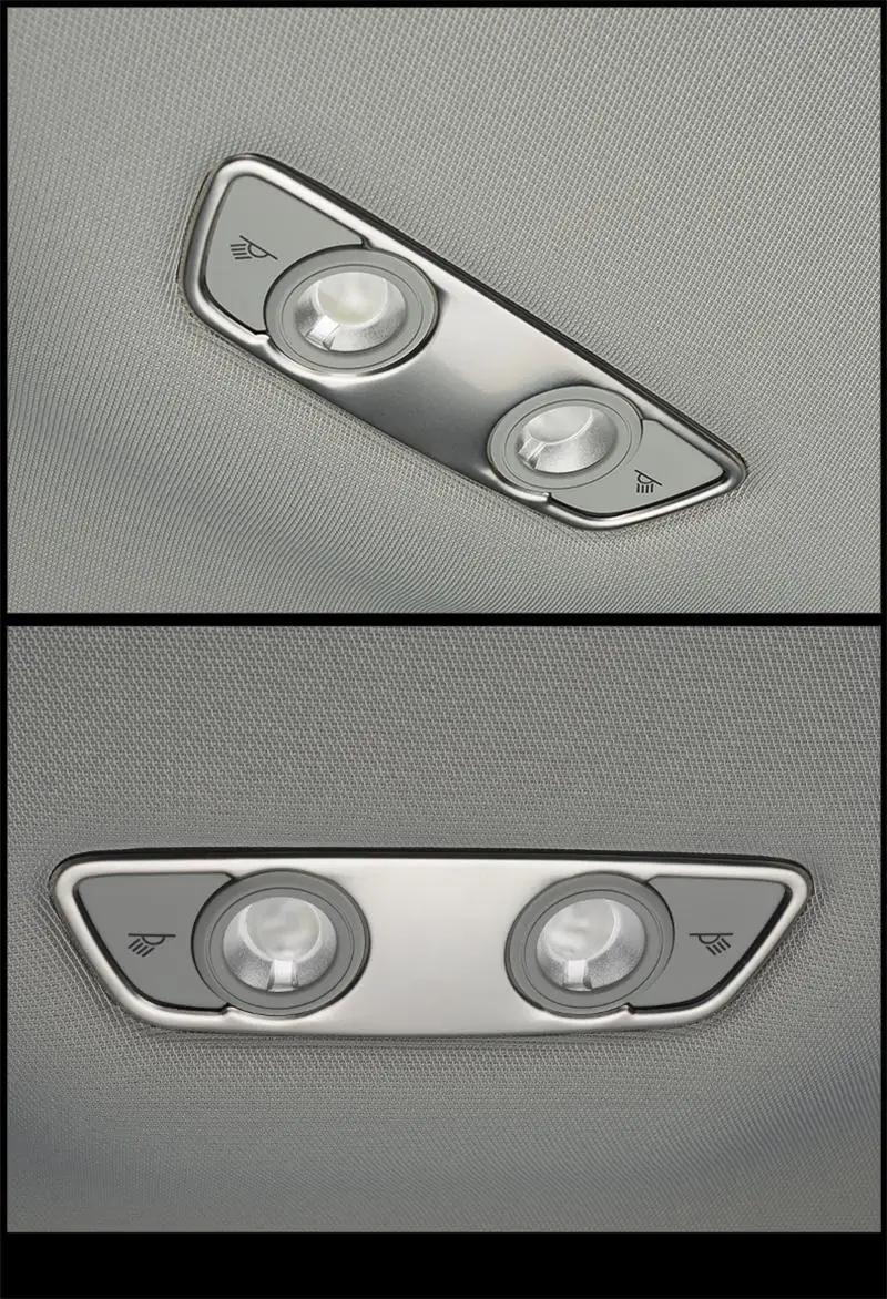 Авто-Стайлинг Чтение свет купола декоративная рамка приборной панели Крышка отделка интерьера литье из нержавеющей стали Стикеры для Audi A4 B9