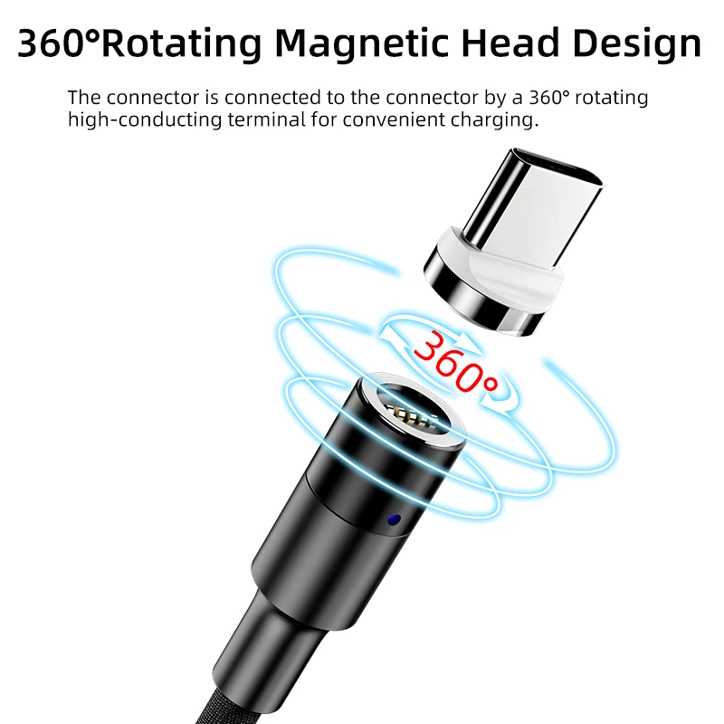 IHaitun роскошный Магнитный usb кабель 3A type C для samsung QC 3 0 Micro Quick Charge 4 Fast iPhone 11 Oneplus 7 Huwei