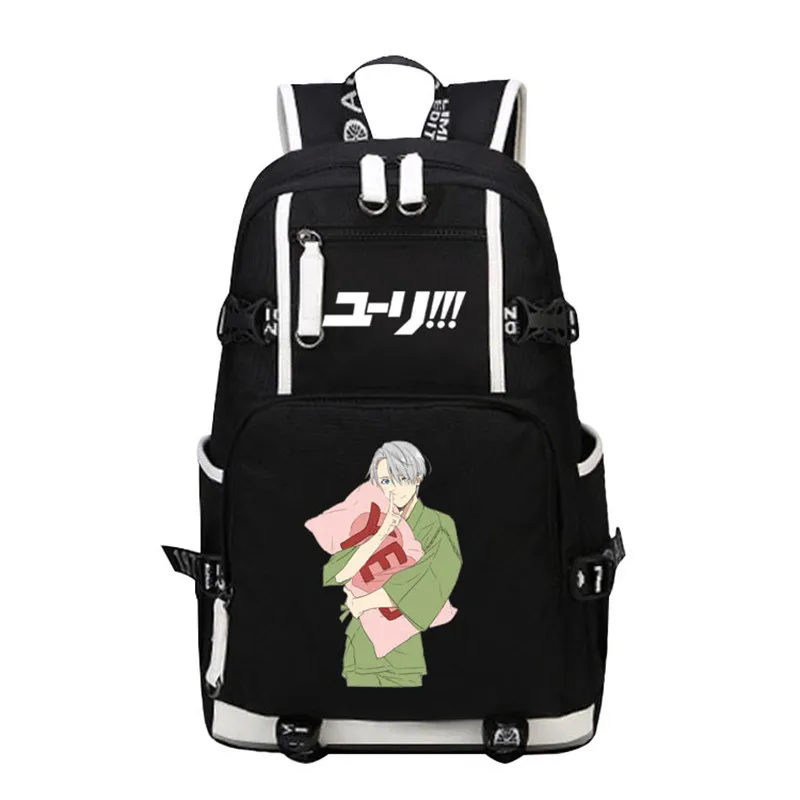Новый рюкзак YURI On ICE для мужчин и женщин сумки ноутбука подростков школьные Mochila 17