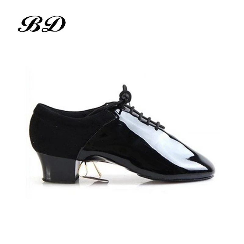 Imported Patent Leather Latin Dance Shoes Ballroom Shoe Modern Soft Cowhide Sole Very Wearable Heel 4.5 cm BD 417 JAZZ SHOES HOT