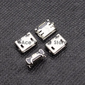 

10pcs Micro USB Connector Jack Female Type 5Pin SMT for phones Tail Charging socket PCB Board (Flat interface)