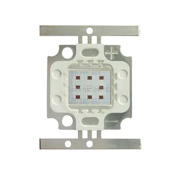 

10PCS 10W Plant Grow Pink 8pcs Red 660nm + 1pc Blue 450nm 6-7V For Hydroponic Plant Grow LED Lamp Light