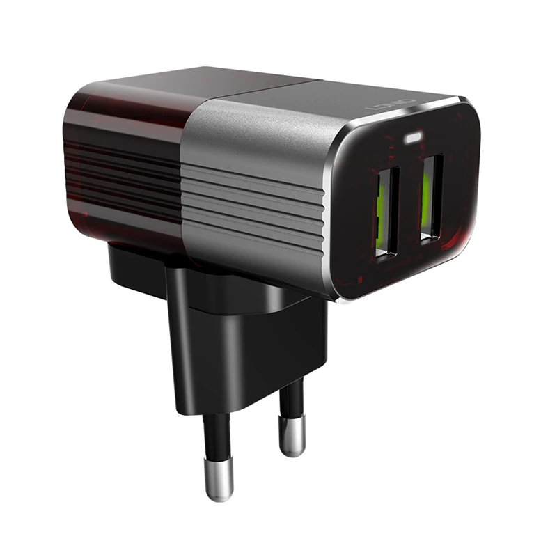 LDNIO A2206 двойное USB зарядное устройство для путешествий EU/US вилка мобильного