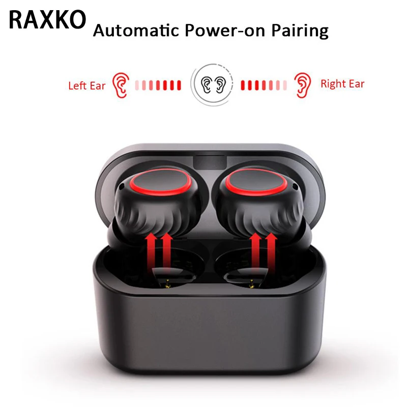 

ASIBUKI TWS Wireless Bluetooth 5.0 V5.0 Earphones Headset Mic Mini Sport HIFI Music Headphones For Iphone Xiaomi Waterproof IPX5