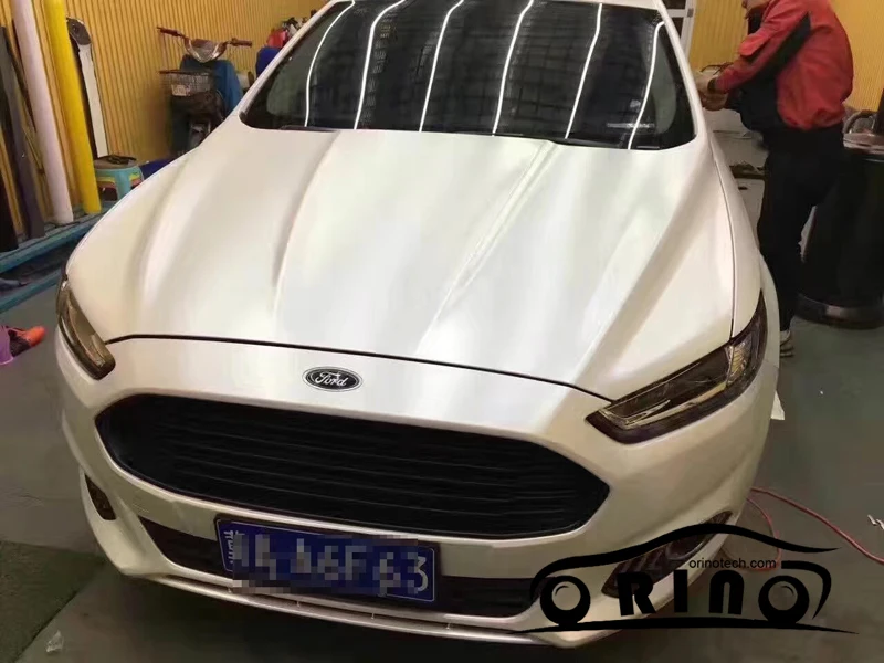 Metallic Pearl White Film Sticker-4