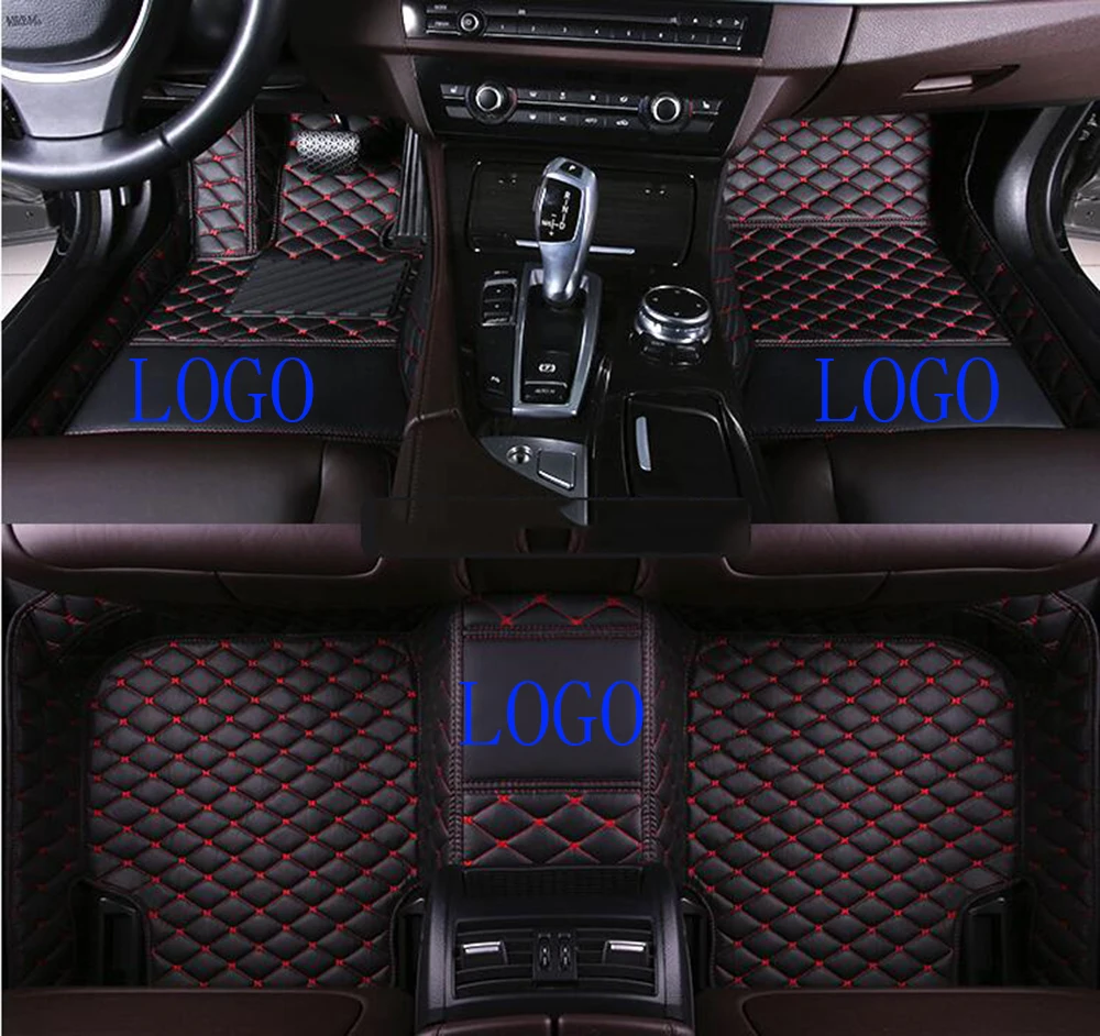 

Fit for Nissan Patrol 7 seats+logo carpets Leather Car Floor Auto Mats 12 colors all manufacturers supply car accessories