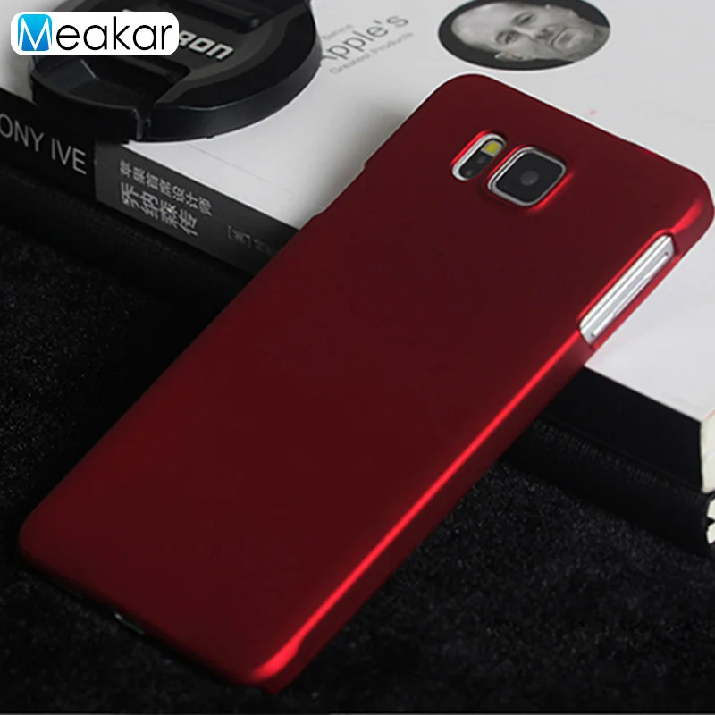 Пластик Coque 4.7For samsung Galaxy Alpha чехол для samsung Galaxy Alpha Sm G850F G850 Sm-G850F телефона чехол-лента на заднюю панель - Цвет: red