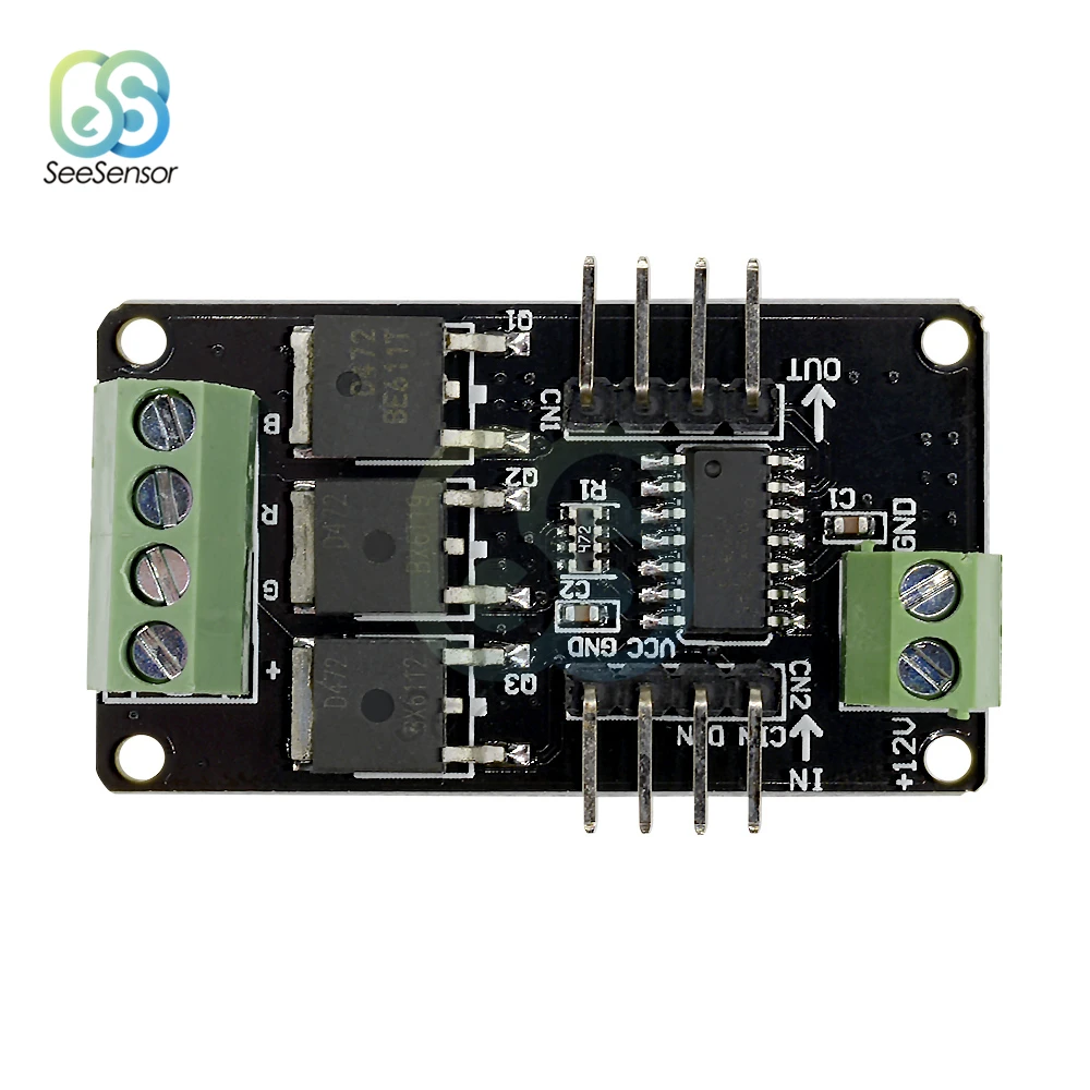 Полный цвет RGB светодиодные ленты модуль драйвера щит для Arduino UNO R3 STM32 AVR 12 В DC 5 В для MCU системы