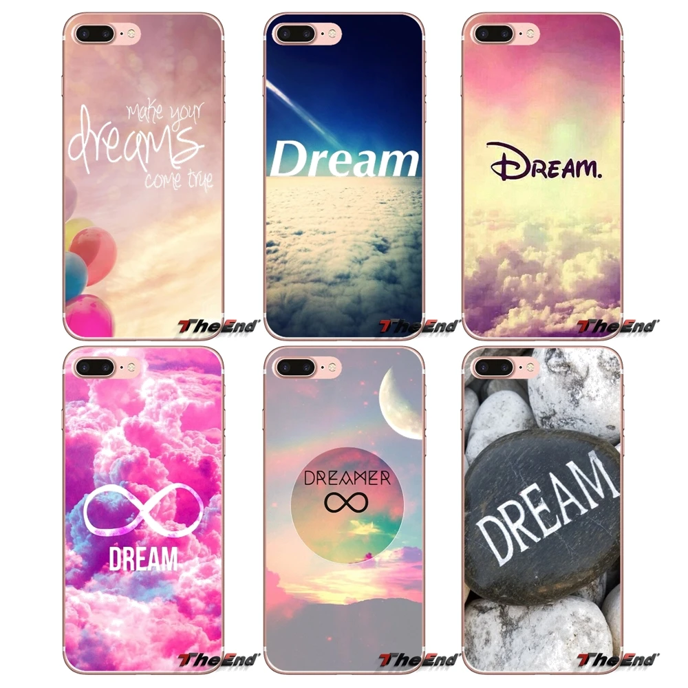 Кавычки мечта для samsung Galaxy S2 S3 S4 S5 мини S6 S7 край S8 S9 Plus Note 2 3 4 5 8 Coque Fundas мягкие