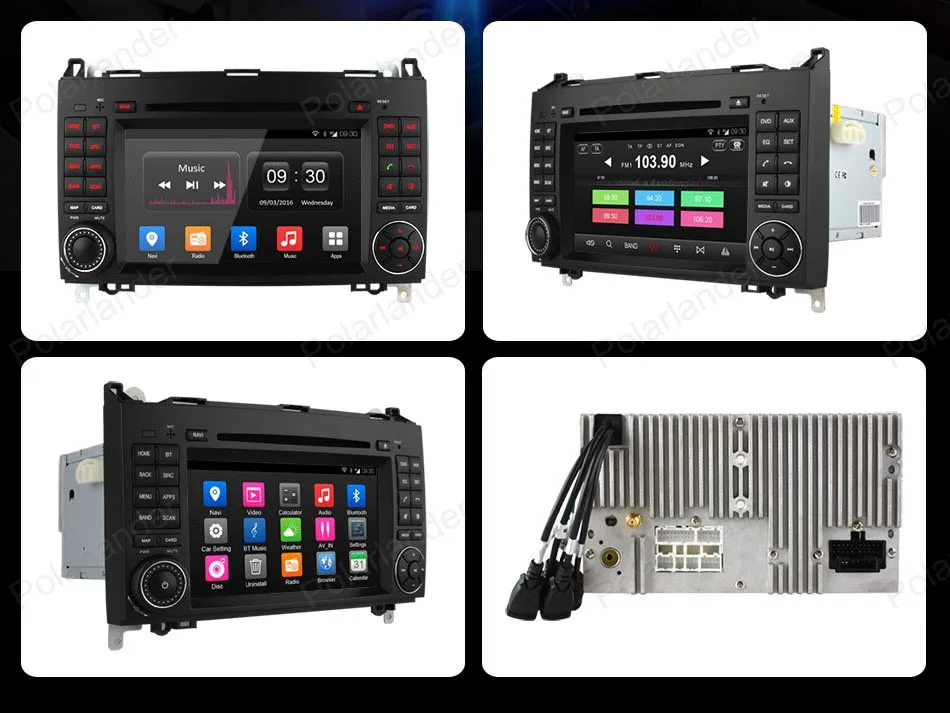 Perfect Android4.4 Car DVD Support DTV BT 3G WiFi GPS DAB+ TPMStouch screen Quad Core radio For Benz B200 W169 A160 Viano Vito 21