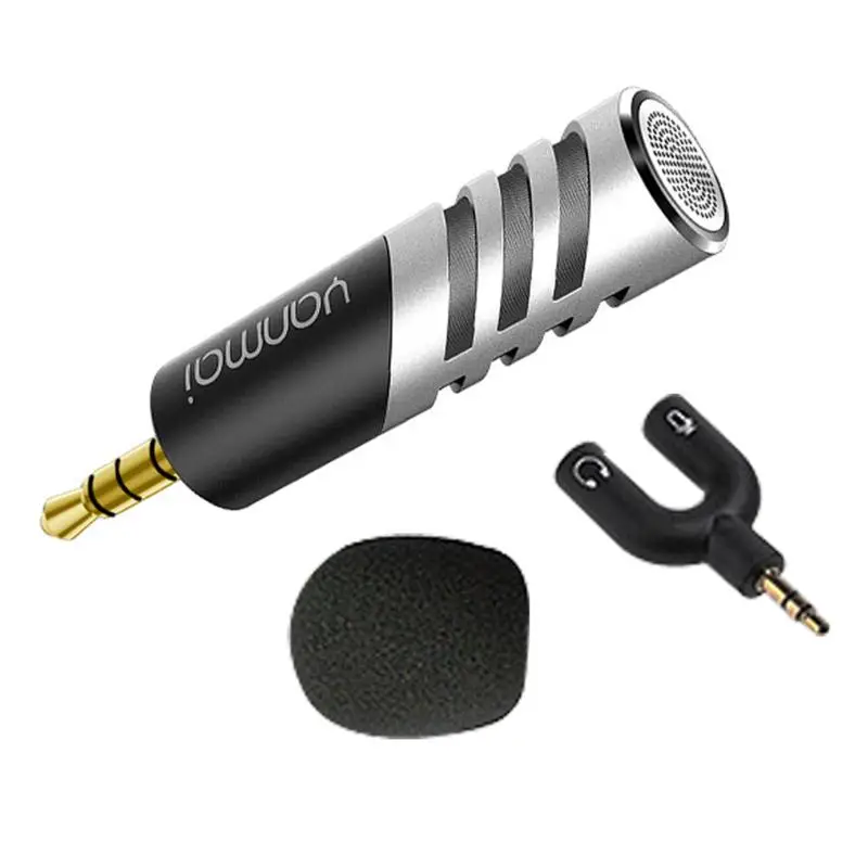 Профессиональный однонаправленный R1 мини электретный микрофон конденсаторного типа мобильного телефона микрофон Запись для Talk Show/речи