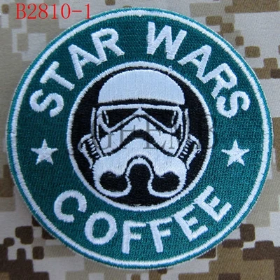 Кофе тактический боевой полный вышивка патч - Цвет: B2810