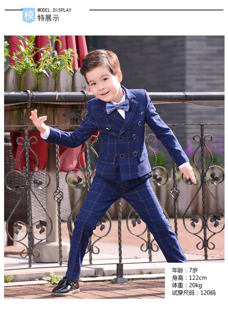  Boys Suits set Formal Boys Clothes children Wedding clothing Blazer Piano Costume back to School (21)