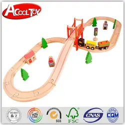 Новая коллекция Игрушки для маленьких детей деревянный поезд набор 8 макет 37 шт поезд/Набор трек деревянный Игрушечные лошадки бука