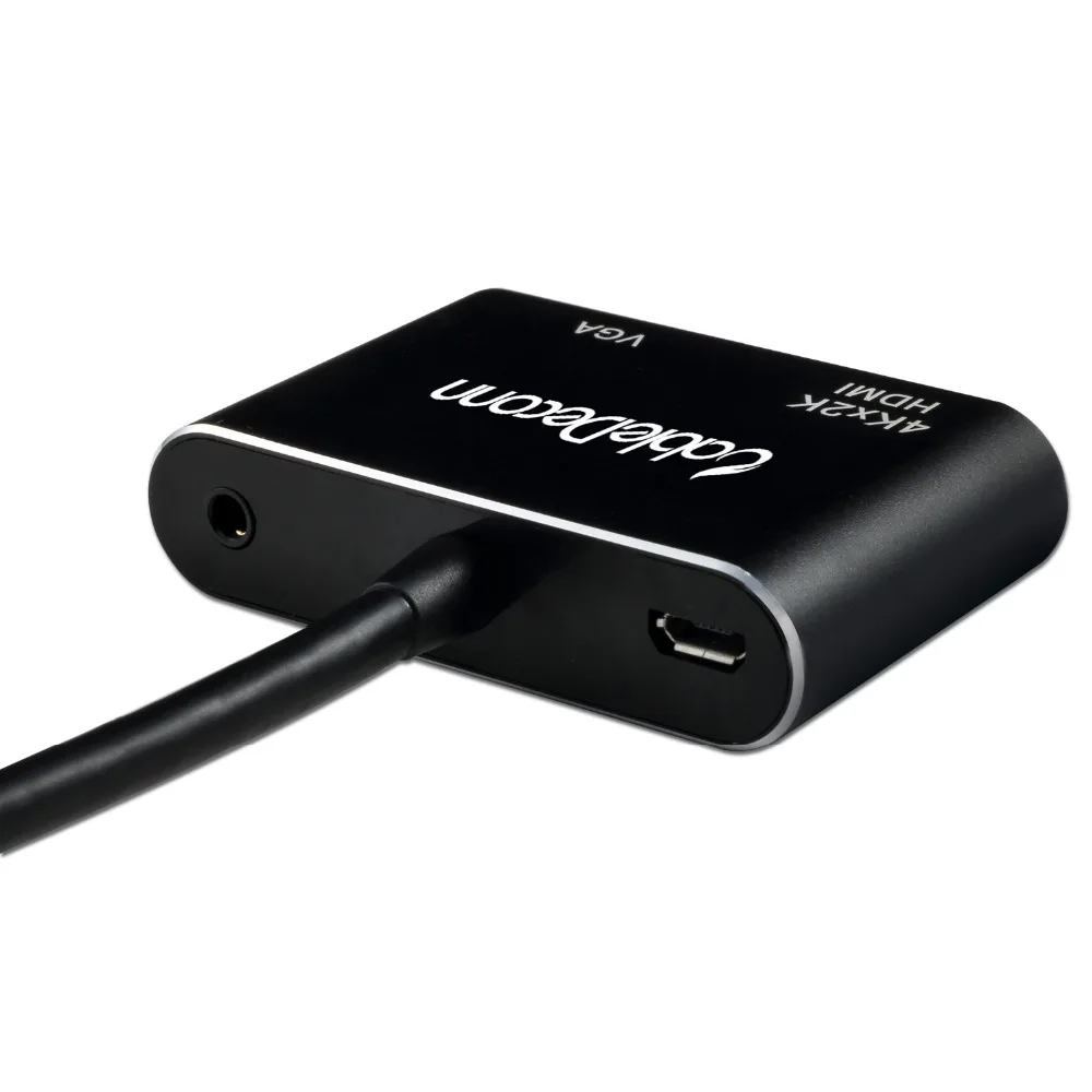 HDMI сплиттер к VGA Аудио конвертер Поддержка 4K для ноутбука HDTV кабель проектора