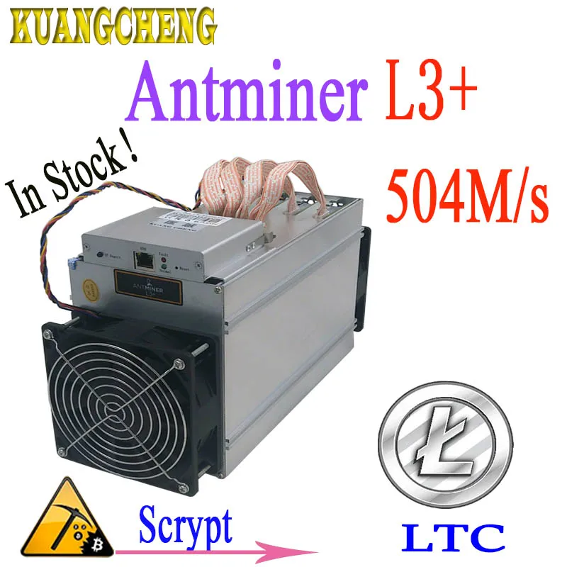 Используется ANTMINER L3 + 504 M 800 W Scrypt Asic шахтер LTC добыча машина без питания более экономичным чем antminer s9 Z9 DR3 T9 A4 + A9