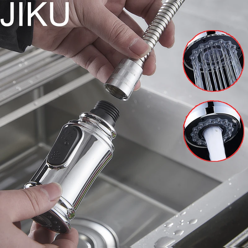 

JIKU ABS Kitchen Tap Pull Out Parts Kitchen Faucet Replacement Parts Faucet Accessorie Spouts Kitchen Faucet Nozzle Shower Head