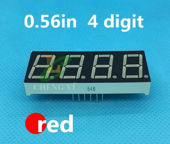 

RED 4 Bit Digital Tube 0.56 inch LED Display 0.56" 0.56in Common anode 7 Segment display