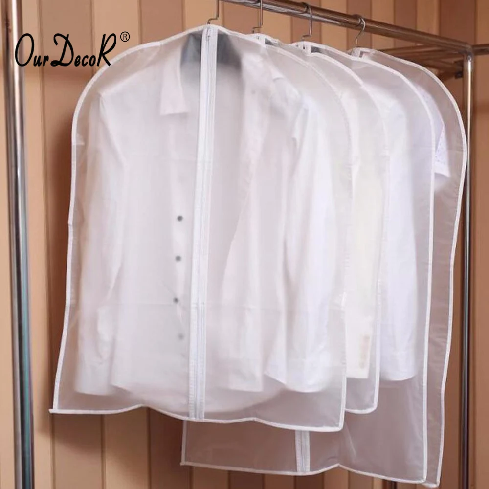 

Zipper Bags for Storing Clothes Garment Suit Coat Dust Cover Protector Wardrobe Storage Bag Case for Clothes Organizador 3 Size