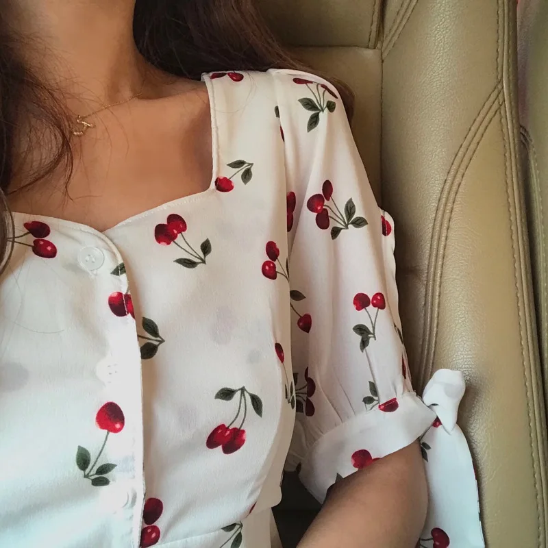

Make party leader child cute little cherry DRESS ~