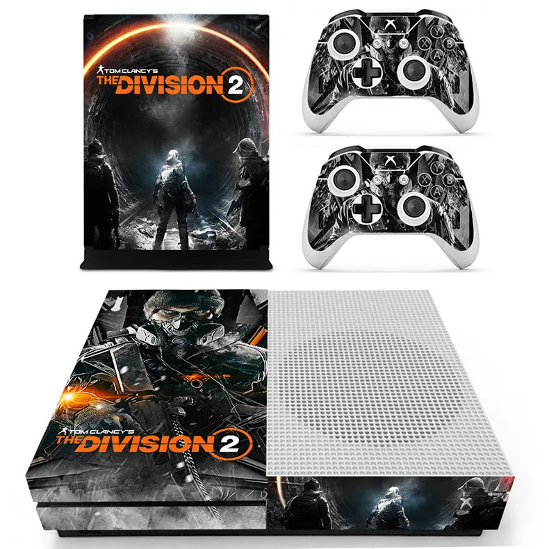 Наклейки Tom clancy's the division 2 для Xbox One S Pegatina для Microsoft Xbox One Slim Console и два контроллера