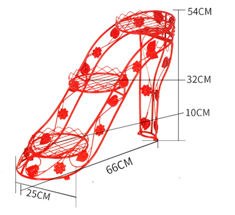 3 балконные горшки для дома, цветочный горшок с держателем, садовая обувь на каблуке, подставка для цветов, железные перголы, украшение дома, многофункциональная напольная полка