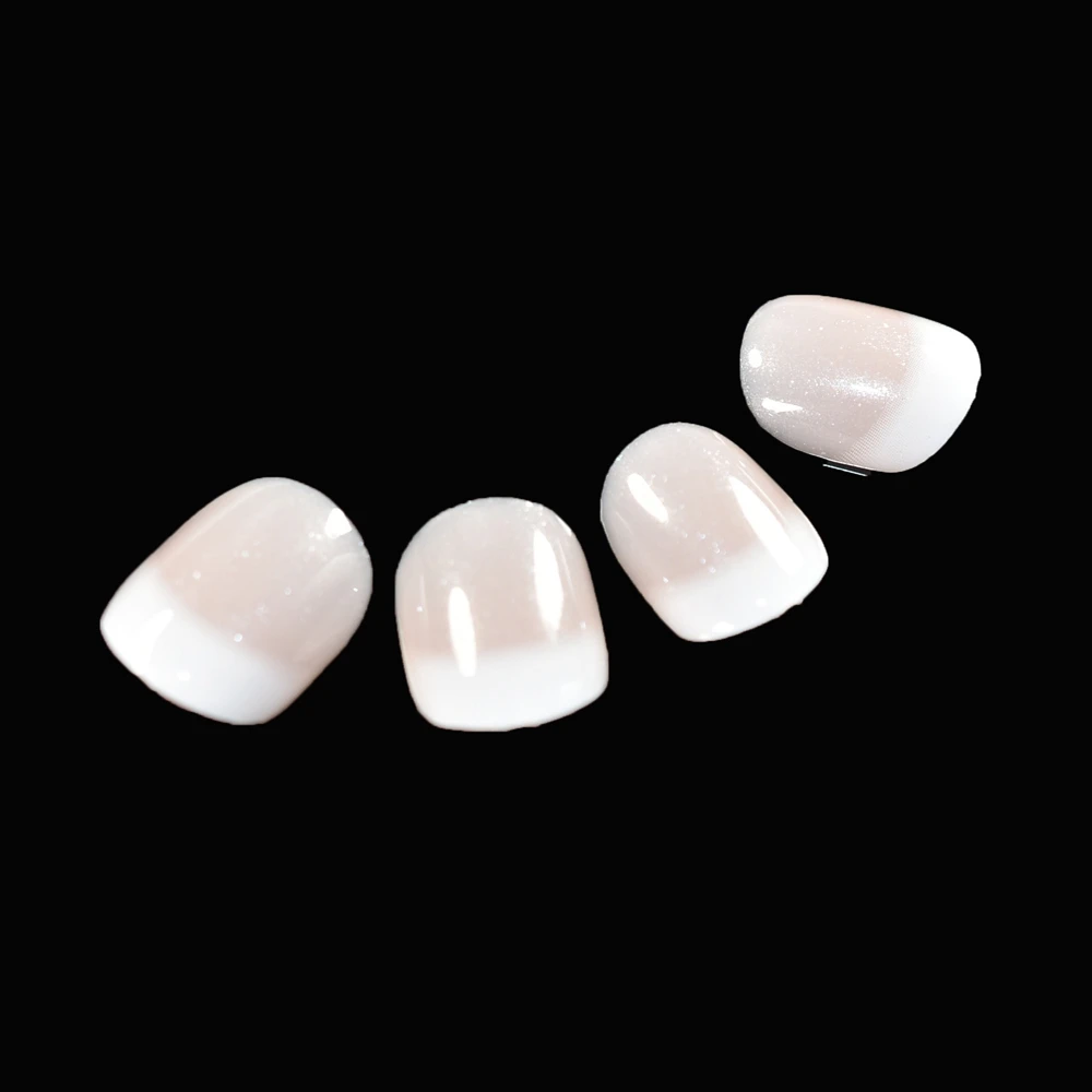 24 шт./набор Натуральные Французские накладные ногти белые сковальные короткие накладные ногти для повседневной носки аксессуары для маникюра Z919 - Цвет: Z781
